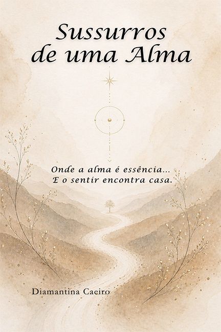 Capa de Sussurros de uma Alma: Onde a alma é essência... E o sentir encontra casa.