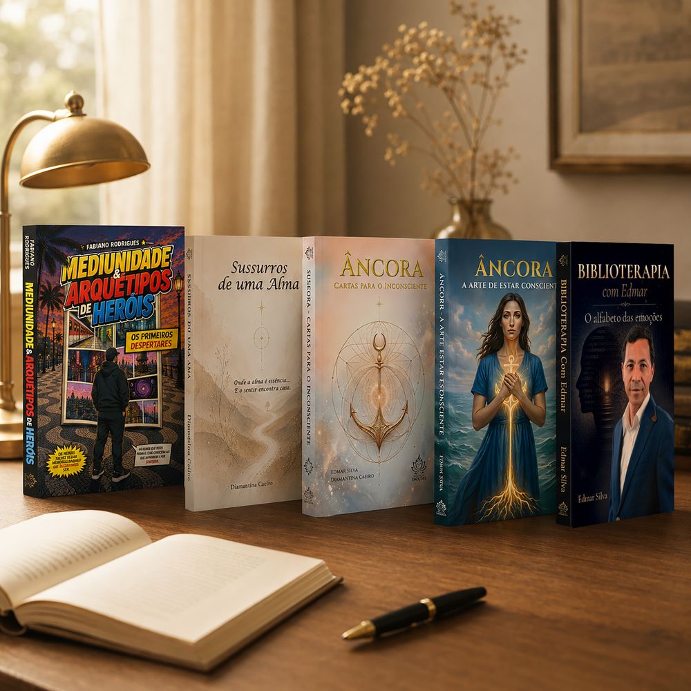 Livros publicados pela Autor Global: Mediunidade & Arquétipos de Heróis, Sussurros de uma Alma, Âncora e Biblioterapia com Edmar